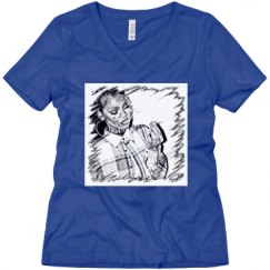 Ladies Relaxed Fit V-Neck Tee