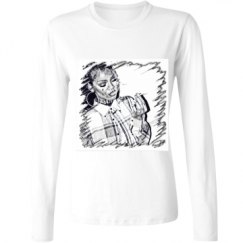 Ladies Relaxed Fit Basic Long Sleeve Tee