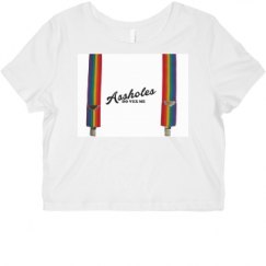 Ladies Slim Fit Crop Top Tee