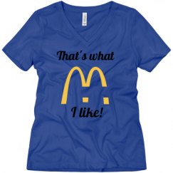 Ladies Relaxed Fit V-Neck Tee