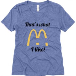 Ladies Relaxed Fit Super Soft Triblend V-Neck Tee