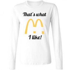 Ladies Relaxed Fit Basic Long Sleeve Tee