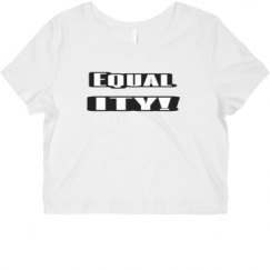 Ladies Slim Fit Crop Top Tee