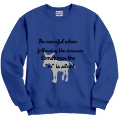 Unisex Film and Foil Crewneck Sweatshirt