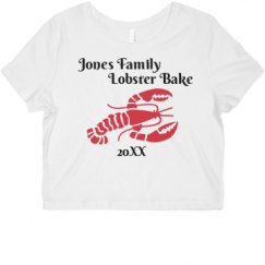 Ladies Slim Fit Crop Top Tee