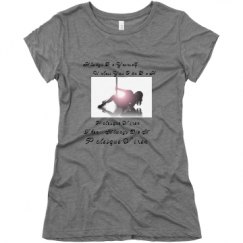 Ladies Slim Fit Super Soft Triblend Tee