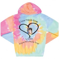 Unisex Tie-Dye Fleece Hoodie