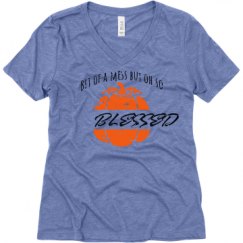 Ladies Relaxed Fit Super Soft Triblend V-Neck Tee