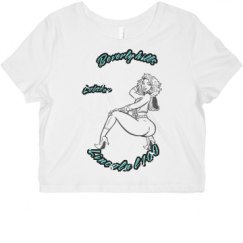 Ladies Slim Fit Crop Top Tee