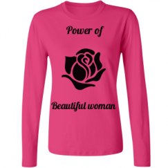 Ladies Relaxed Fit Basic Long Sleeve Tee