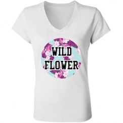 Ladies Slim Fit V-Neck Jersey Tee