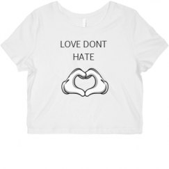 Ladies Slim Fit Crop Top Tee