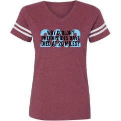 Ladies Relaxed Fit Vintage Sports Tee