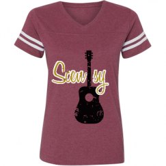 Ladies Relaxed Fit Vintage Sports Tee