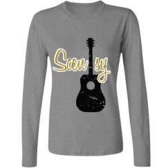 Ladies Relaxed Fit Basic Long Sleeve Tee