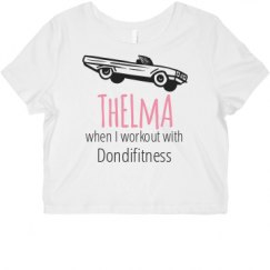 Ladies Slim Fit Crop Top Tee