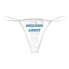 Basic White Thong Underwear