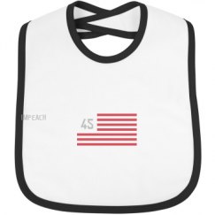 Infant Contrast Trim Bib