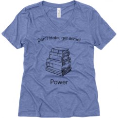 Ladies Relaxed Fit Super Soft Triblend V-Neck Tee