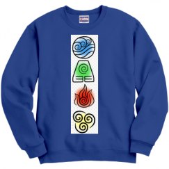 Unisex Film and Foil Crewneck Sweatshirt