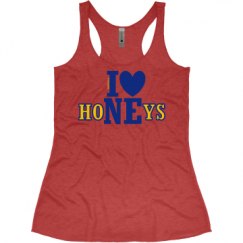 Ladies Slim Fit Super Soft Racerback Triblend Tank