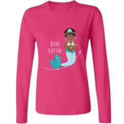 Ladies Relaxed Fit Basic Long Sleeve Tee