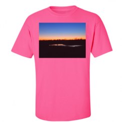 Unisex Ultra Cotton Safety Neon Crewneck Tee