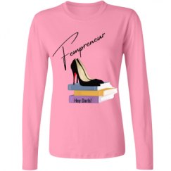 Ladies Relaxed Fit Basic Long Sleeve Tee