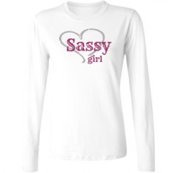 Ladies Relaxed Fit Basic Long Sleeve Tee