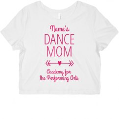 Ladies Slim Fit Crop Top Tee