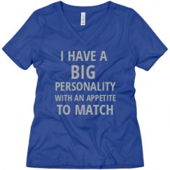 Ladies Relaxed Fit V-Neck Tee