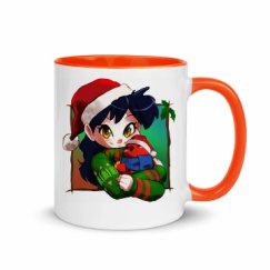 11oz Ceramic Mug with Color Inside