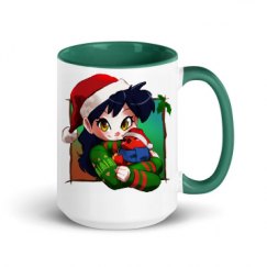 15oz Ceramic Mug with Color Inside