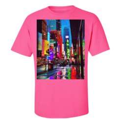 Unisex Ultra Cotton Safety Neon Crewneck Tee
