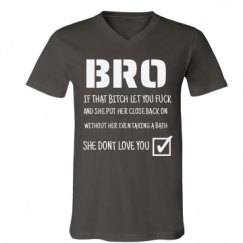 Unisex V-Neck Jersey Tee