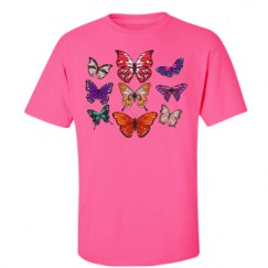 Unisex Ultra Cotton Safety Neon Crewneck Tee