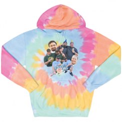 Unisex Tie-Dye Fleece Hoodie