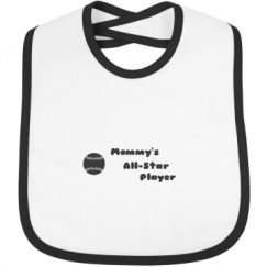 Infant Contrast Trim Bib