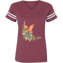 Ladies Relaxed Fit Vintage Sports Tee