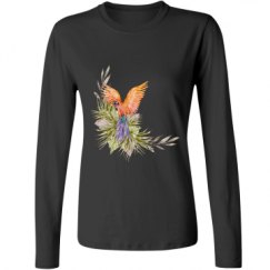 Ladies Relaxed Fit Basic Long Sleeve Tee