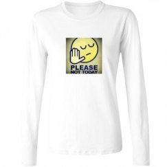 Ladies Relaxed Fit Basic Long Sleeve Tee