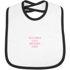 Infant Contrast Trim Bib