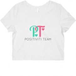 Ladies Slim Fit Crop Top Tee