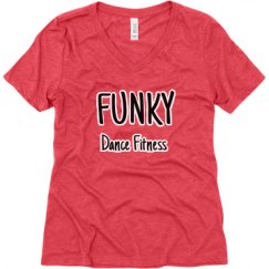 Ladies Relaxed Fit Super Soft Triblend V-Neck Tee