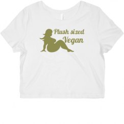 Ladies Slim Fit Crop Top Tee