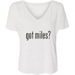 Ladies Flowy Slouchy V-Neck Tee