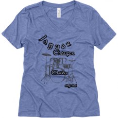 Ladies Relaxed Fit Super Soft Triblend V-Neck Tee