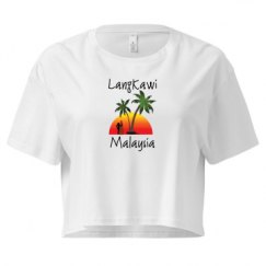Ladies Festival Cali Crop Top Tee