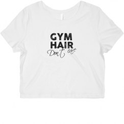 Ladies Slim Fit Crop Top Tee