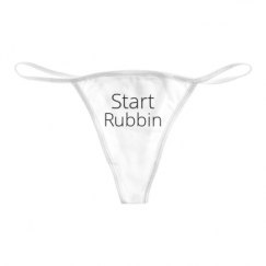 Basic White Thong Underwear